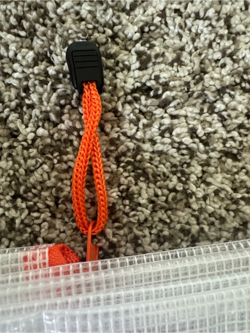 3 Pack Mesh Zipper Pouches in Orange, Red, and Yellow